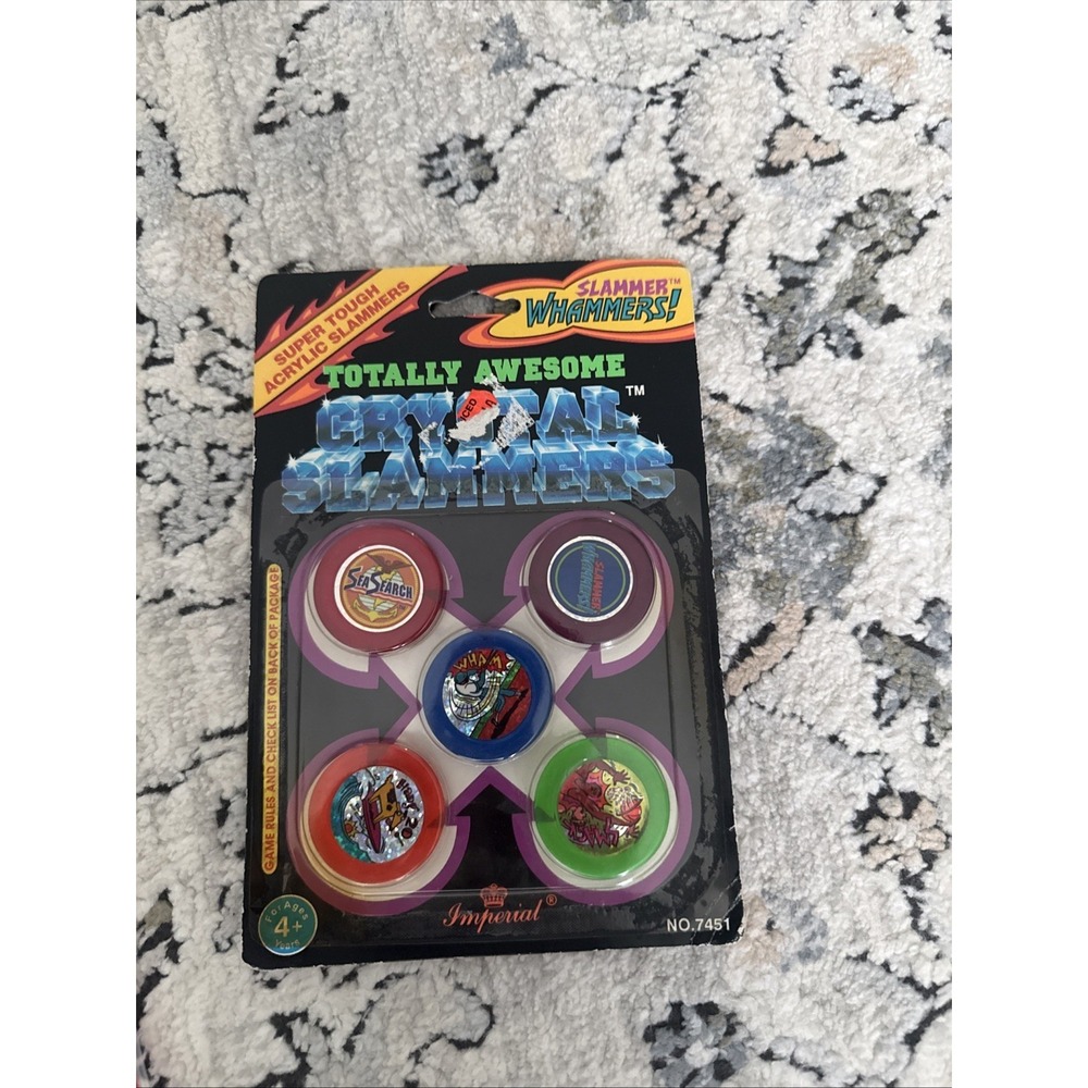 Pogs‎ 1994 Crystal Slammer Whammers NOS Imperial Sealed Super Touch Acrylic 7451